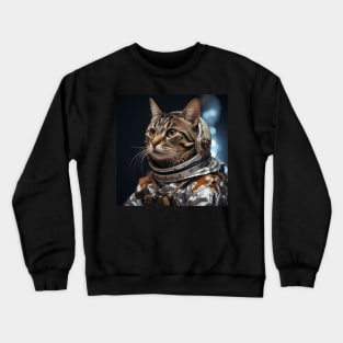 Astronaut Cat in Space - California Spangled Crewneck Sweatshirt